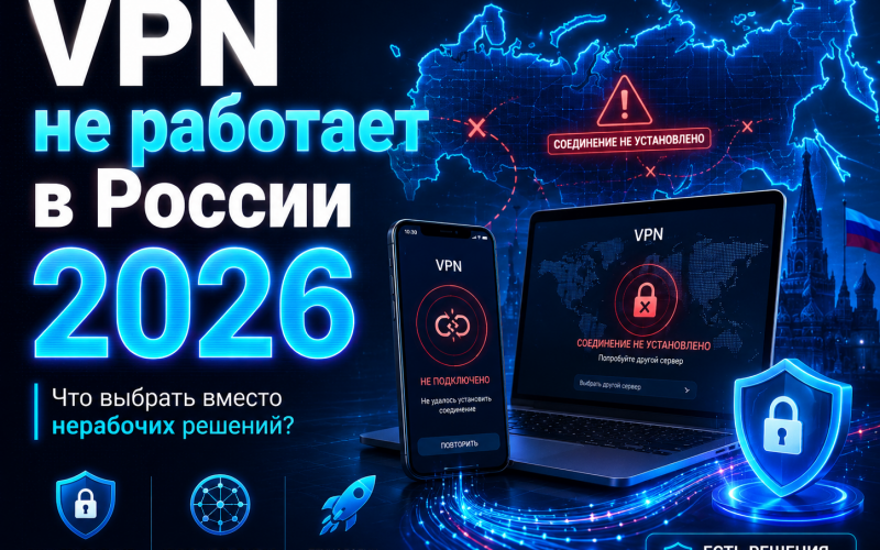 VPN не работает в России 2026 — что делать и какой сервис выбрать VPN не работает